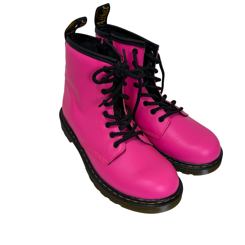 Dr. Martens 1460 J Boots Kids Size EUR 36 (US MEN‎ 4) Hot Pink Side Zip Combat